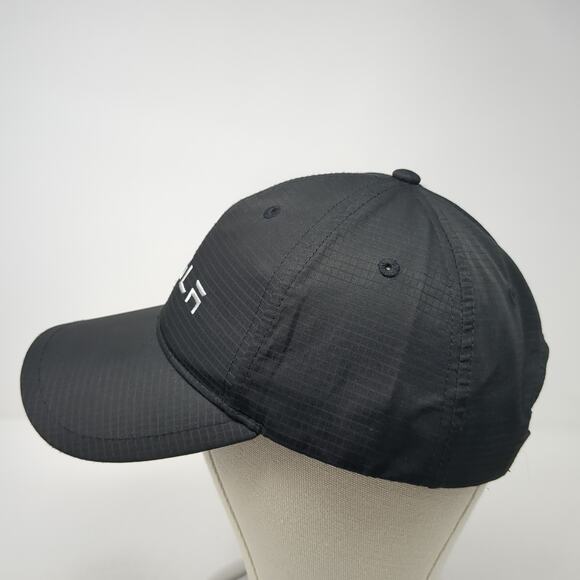 Tesla Strapback Hat Black One Size Adjustable Embroidered 6 Panel - Picture 3 of 9